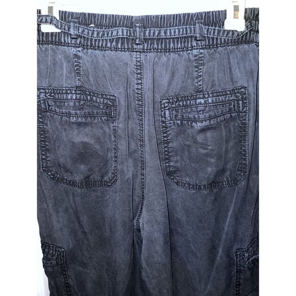 AMERICAN EAGLE OUTFITTERS Womens Black Lyocell Drawstring Jogger Pants - Picture 7 of 11